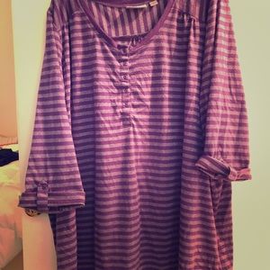 Avenue Purple/Silver Blouse